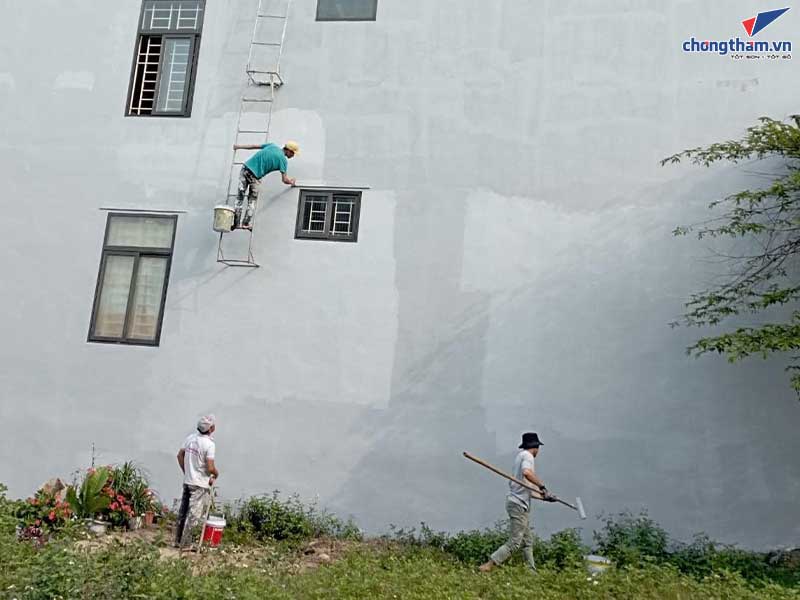 Phương pháp chống thấm tường nhà bằng vật liệu gốc acrylic